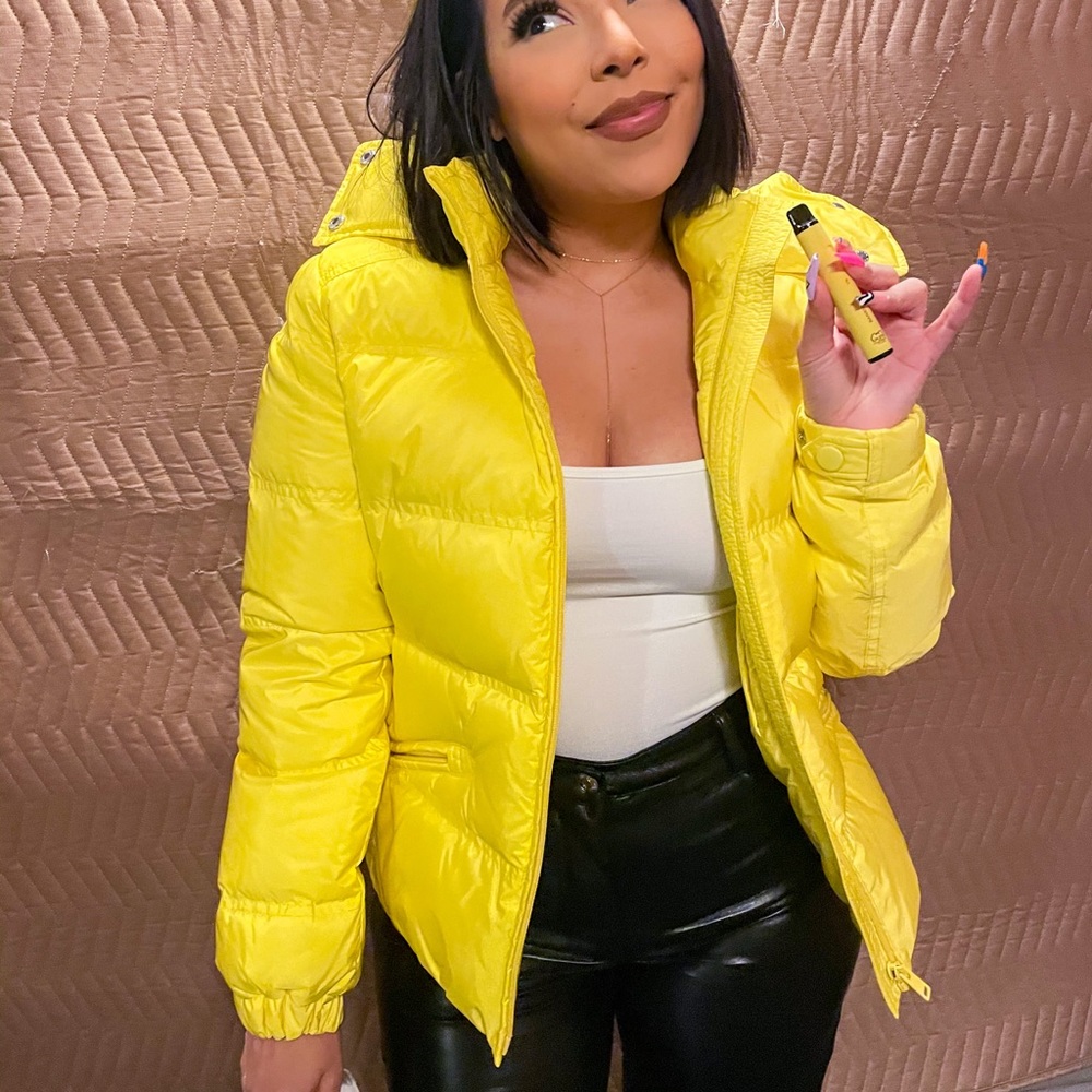 PRADA Womens Jacket with removable hood
Sz 38/US4 -  Yellow